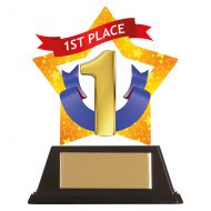 Mini-Star 1st Place Acrylic Plaque 100mm : New 2019