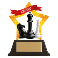 Mini-Star Chess Acrylic Plaque 100mm : New 2019
