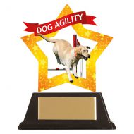 Mini-Star Dog Agility Acrylic Plaque 100mm : New 2019