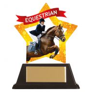 Mini-Star Equestrian Acrylic Plaque 100mm : New 2019