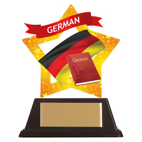 Mini-Star German Acrylic Plaque 100mm : New 2019