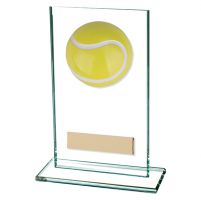 Horizon Jade Glass Tennis Trophy Award 140mm