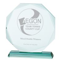 Jade Aspire Crystal Trophy Award 225mm