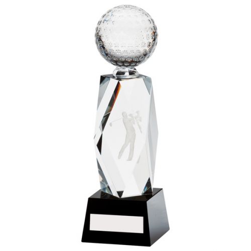 Astra Crystal Golf Trophy Award 180mm