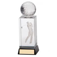 Stirling Golf Crystal Trophy Award 130mm
