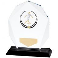 Glacier Football Trophy Award Glass 120mm