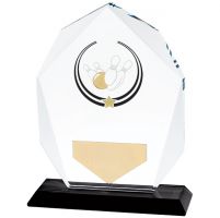 Glacier Ten Pin Glass Trophy Award 140mm
