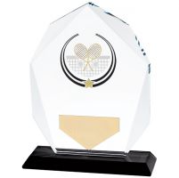 Glacier Tennis Glass Trophy Award 140mm