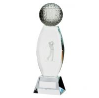 Infinity Golf Crystal Trophy Award 190mm