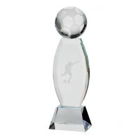 Infinity Football Trophy Award Crystal 230mm