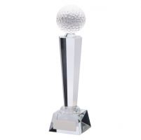 Interceptor Golf Crystal Trophy Award 240mm