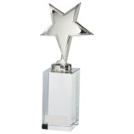 Endeavour Star Silver Crystal Trophy Award 205mm