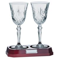 Lindisfarne St Joseph Crystal Wine Glasses 220mm