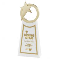 Rising Star Award Gold and White 260mm - CR18012G