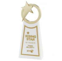 Rising Star Award Gold and White 260mm