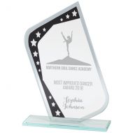 Meteor Mirror Glass Award Black and Silver 190mm
