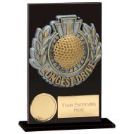 Euphoria Hero Longest Drive Glass Award Jet Black 125mm - CR19186A