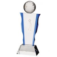 Celestial Golf Crystal Trophy Award 230mm : New 2020