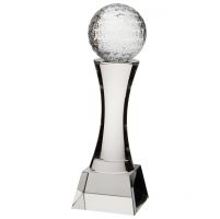 Quantum Golf Crystal Trophy Award 220mm : New 2020