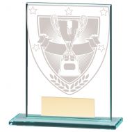 Millennium Achievement Jade Glass Trophy Award 110mm : New 2020