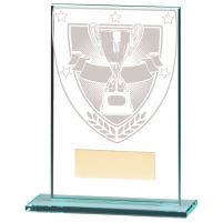 Millennium Achievement Jade Glass Trophy Award 125mm : New 2020