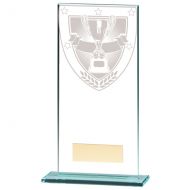 Millennium Achievement Jade Glass Trophy Award 180mm : New 2020
