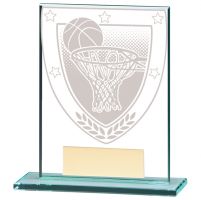Millennium Basketball Jade Glass Trophy Award 110mm : New 2020