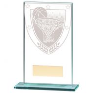 Millennium Basketball Jade Glass Trophy Award 140mm : New 2020