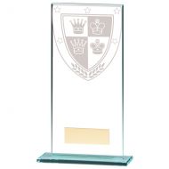 Millennium Chess Jade Glass Trophy Award 180mm : New 2020