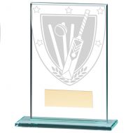 Millennium Cricket Jade Glass Trophy Award 125mm : New 2020