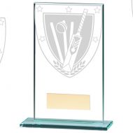 Millennium Cricket Jade Glass Trophy Award 140mm : New 2020