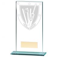Millennium Cricket Jade Glass Trophy Award 160mm : New 2020
