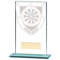 Millennium Darts Jade Glass Trophy Award 140mm : New 2020
