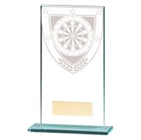 Millennium Darts Jade Glass Trophy Award 160mm : New 2020