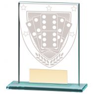 Millennium Dominoes Jade Glass Trophy Award 110mm : New 2020