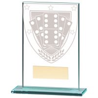Millennium Dominoes Jade Glass Trophy Award 125mm : New 2020