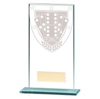Millennium Dominoes Jade Glass Trophy Award 160mm : New 2020