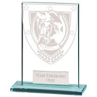 Millennium Equestrian Jade Glass Award 80mm : New 2022