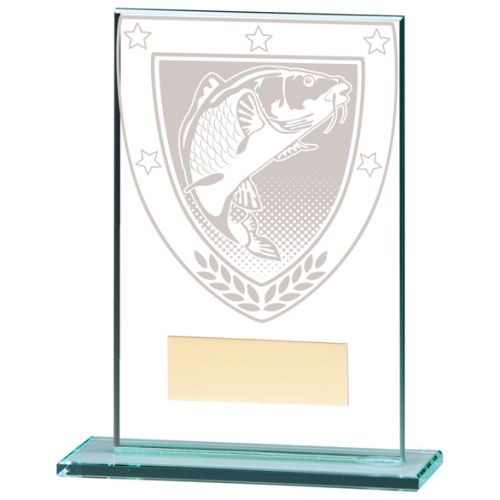Millennium Fishing Jade Glass Trophy Award 125mm : New 2020