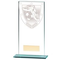 Millennium Football Boot and Ball Jade Glass Trophy Award 180mm : New 2020