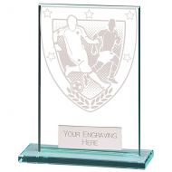 Millennium Football Jade Glass Award 80mm : New 2022