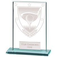 Millennium Golf Jade Glass Award 80mm : New 2022