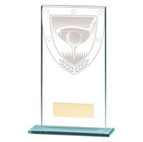 Millennium Golf Jade Glass Trophy Award 160mm : New 2020