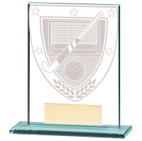 Millennium Hockey Jade Glass Trophy Award 110mm : New 2020