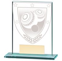 Millennium Lawn Bowls Jade Glass Trophy Award 110mm : New 2020