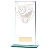 Millennium Lawn Bowls Jade Glass Trophy Award 180mm : New 2020