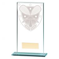 Millennium Squash Jade Glass Trophy Award 160mm : New 2020