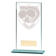 Millennium Table Tennis Jade Glass Trophy Award 160mm : New 2020