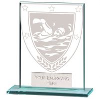 Millennium Swimming Jade Glass Award 110mm : New 2022