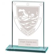 Millennium Swimming Jade Glass Award 80mm : New 2022